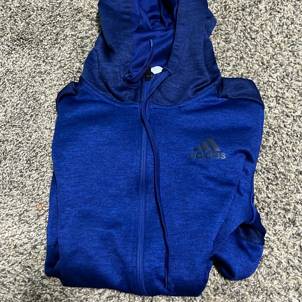 Adidas blue zip up